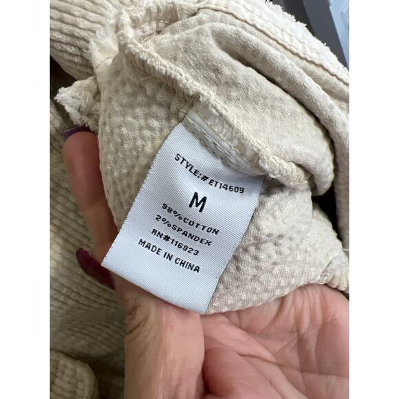 Easel size medium off white corduroy button up jacket - Picture 5 of 5